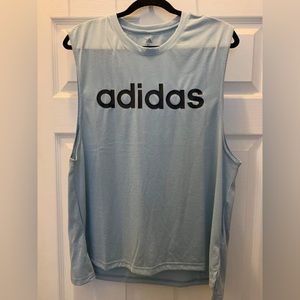 Ash Grey Adidas Lin Sol Tank Top